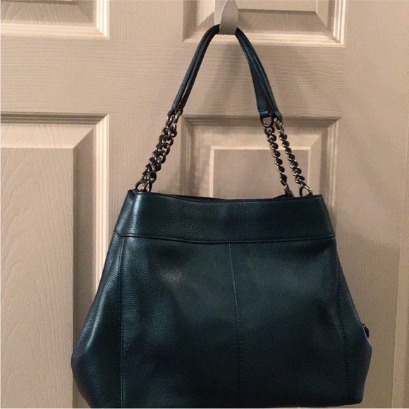 Coach New Elegant Teal Leather Women's Bag